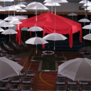 umbrellas-church